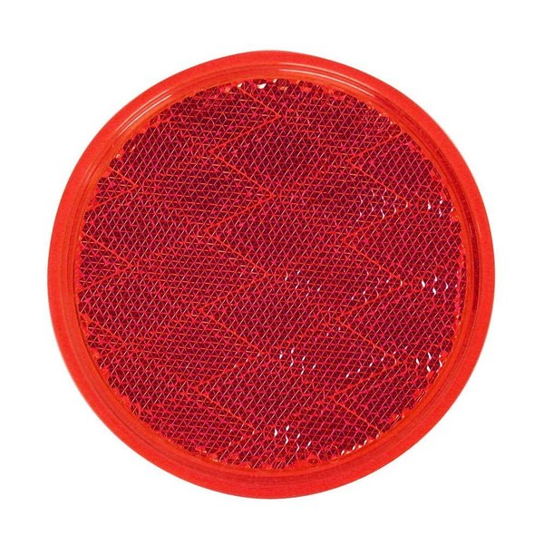 Peterson Manufacturing Red Lens 3316 Round Without Housing Adhesive Backing V475R